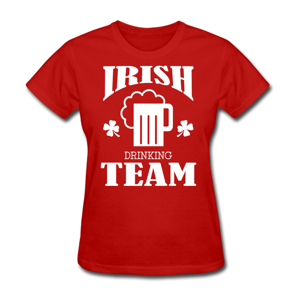 Irish Drinking Team Women's T-Shirt - red