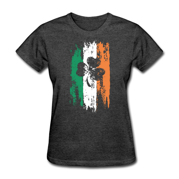 Irish Flag Women's T-Shirt - heather black