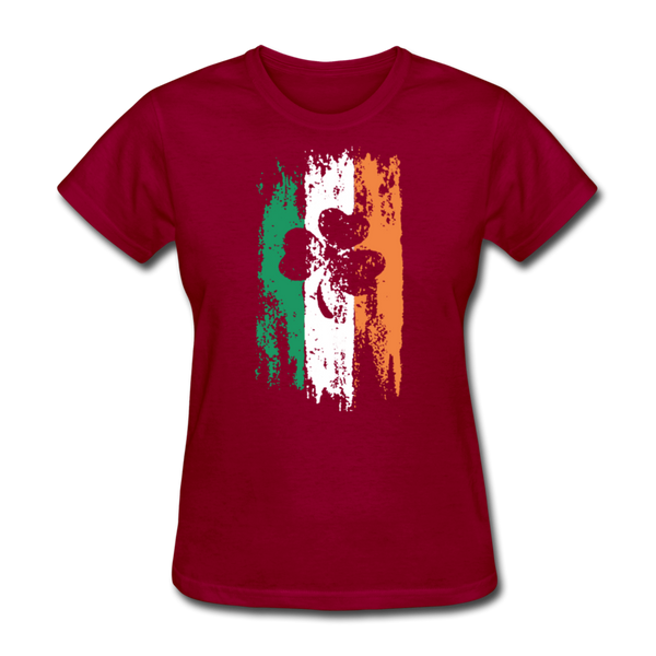 Irish Flag Women's T-Shirt - dark red