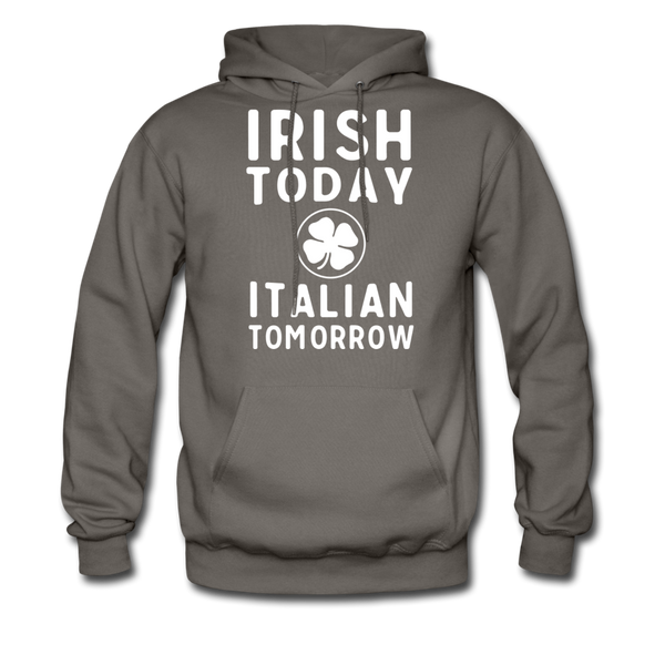 Irish Today Italian Tomorrow Men's Hoodie - asphalt gray