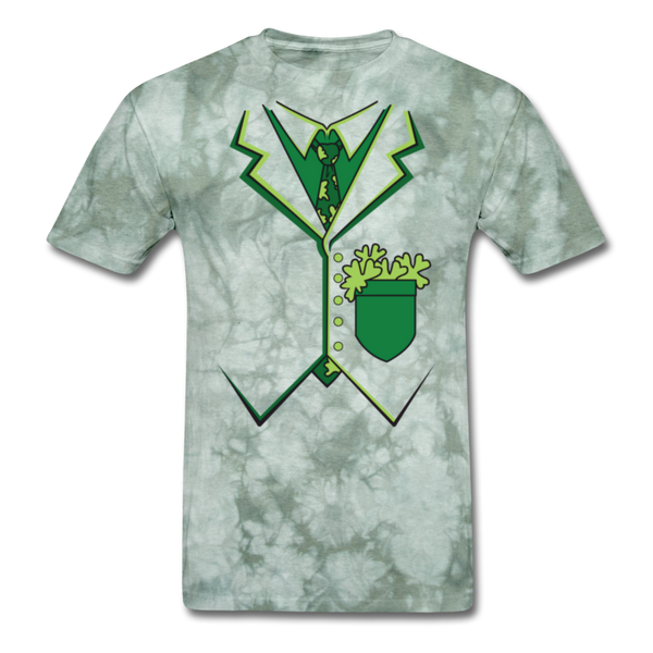 Irish Tuxedo Men's Classic T-Shirt - military green tie dye