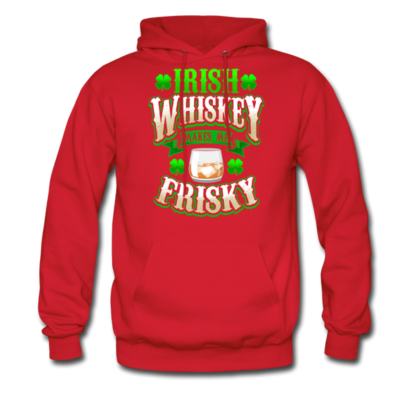 Irish Whiskey Makes Me Friskey! Men's Hoodie - red