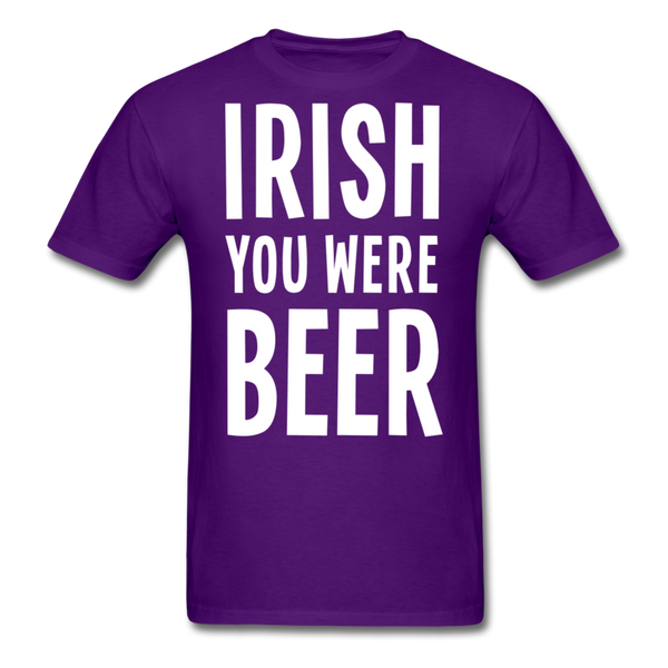 Irish You Were Beer Men's Classic T-Shirt - purple