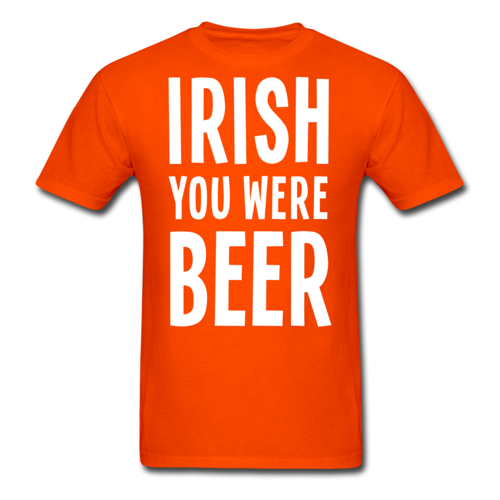 Irish You Were Beer Men's Classic T-Shirt - orange