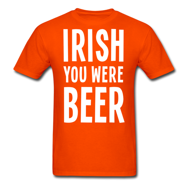 Irish You Were Beer Men's Classic T-Shirt - orange