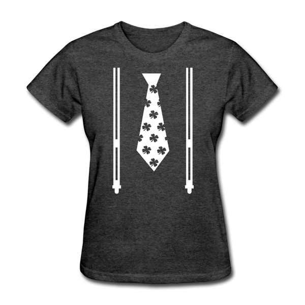 Irish Suspenders Women's T-Shirt - heather black