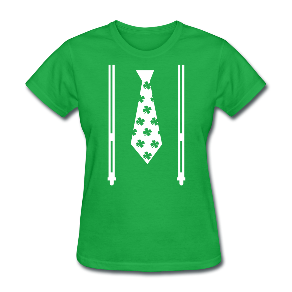 Irish Suspenders Women's T-Shirt - bright green