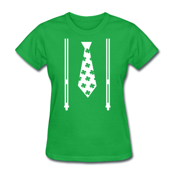 Irish Suspenders Women's T-Shirt - bright green