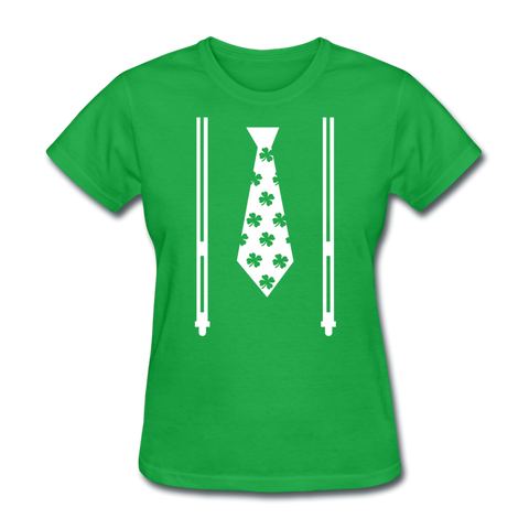 Irish Suspenders Women's T-Shirt - bright green