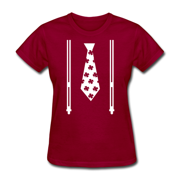 Irish Suspenders Women's T-Shirt - dark red