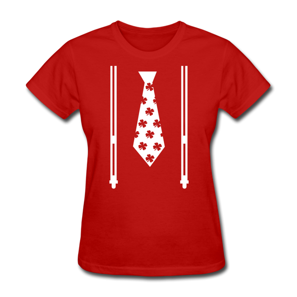 Irish Suspenders Women's T-Shirt - red