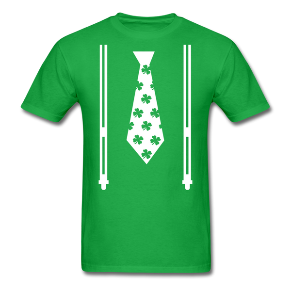 Irish Suspenders Men's T-Shirt - bright green