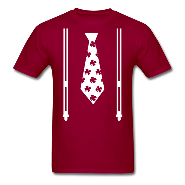 Irish Suspenders Men's T-Shirt - dark red