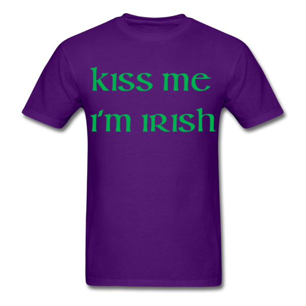 Kiss Me I'm Irish Men's Classic T-Shirt - purple