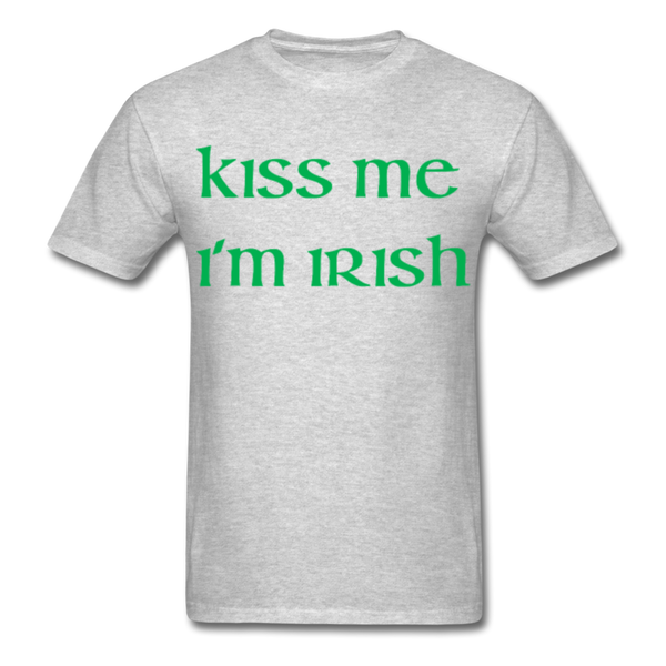 Kiss Me I'm Irish Men's Classic T-Shirt - heather gray