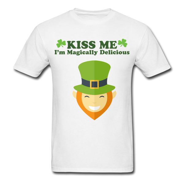 Kiss Me I'm Magically Delicious Men's Classic T-Shirt - white