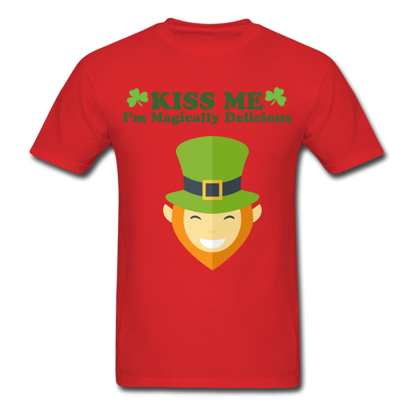 Kiss Me I'm Magically Delicious Men's Classic T-Shirt - red