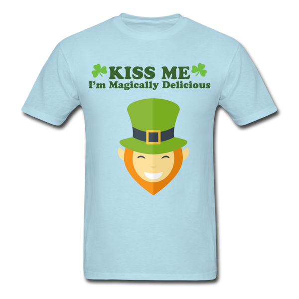 Kiss Me I'm Magically Delicious Men's Classic T-Shirt - powder blue