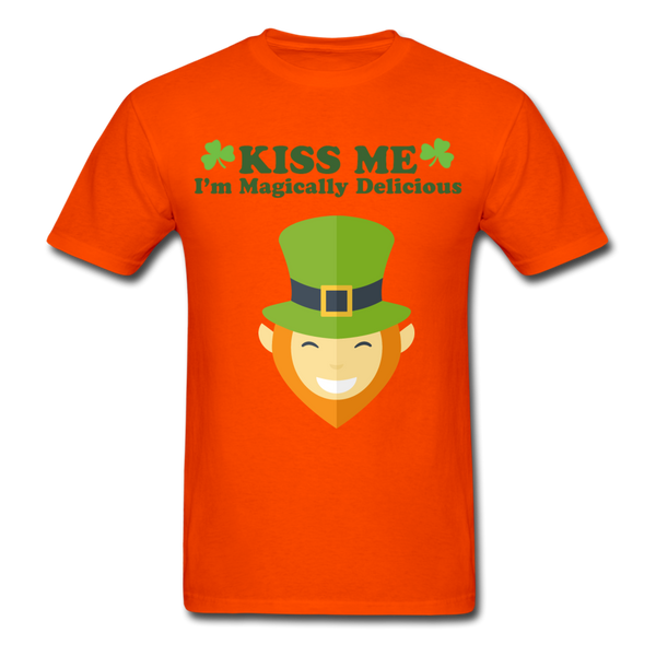 Kiss Me I'm Magically Delicious Men's Classic T-Shirt - orange