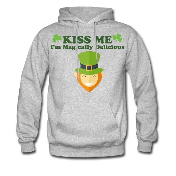 Kiss Me I'm Magically Delicious Men's Hoodie - heather gray