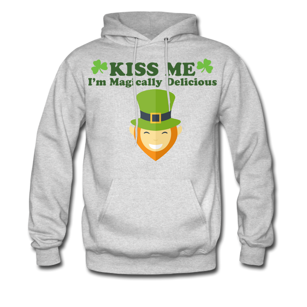 Kiss Me I'm Magically Delicious Men's Hoodie - ash 