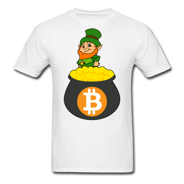 Leprechaun Bitcoin Men's Classic T-Shirt - white