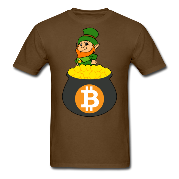 Leprechaun Bitcoin Men's Classic T-Shirt - brown