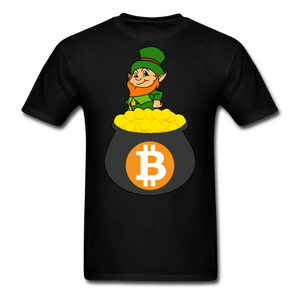 Leprechaun Bitcoin Men's Classic T-Shirt - black