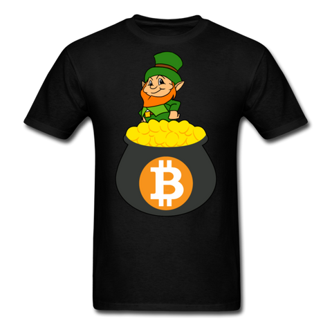 Leprechaun Bitcoin Men's Classic T-Shirt - black