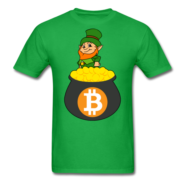 Leprechaun Bitcoin Men's Classic T-Shirt - bright green