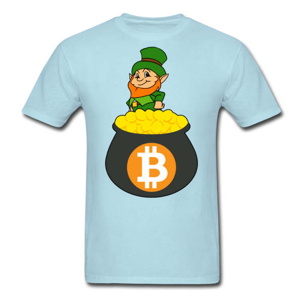 Leprechaun Bitcoin Men's Classic T-Shirt - powder blue