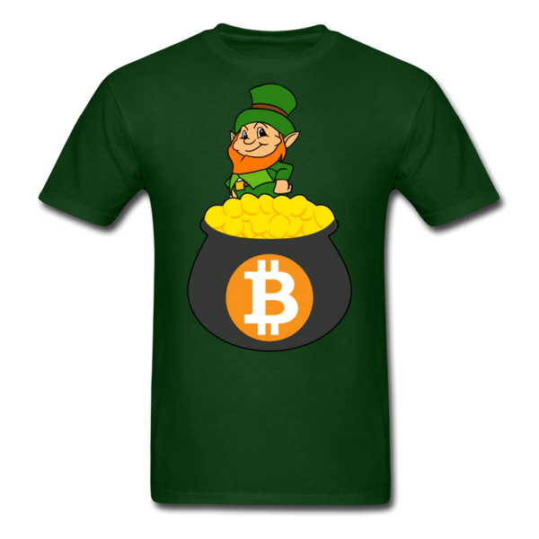 Leprechaun Bitcoin Men's Classic T-Shirt - forest green