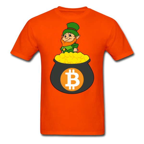 Leprechaun Bitcoin Men's Classic T-Shirt - orange