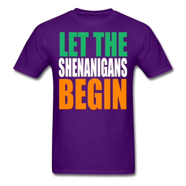 Let The Shenanigans Begin Men's T-Shirt - purple