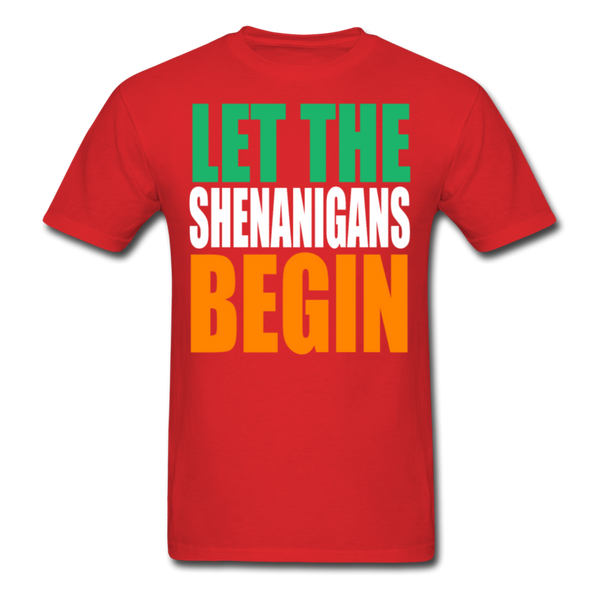 Let The Shenanigans Begin Men's T-Shirt - red