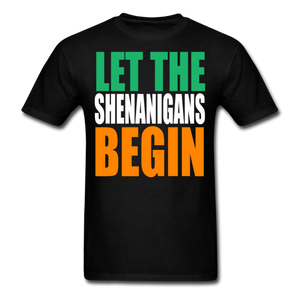 Let The Shenanigans Begin Men's T-Shirt - black