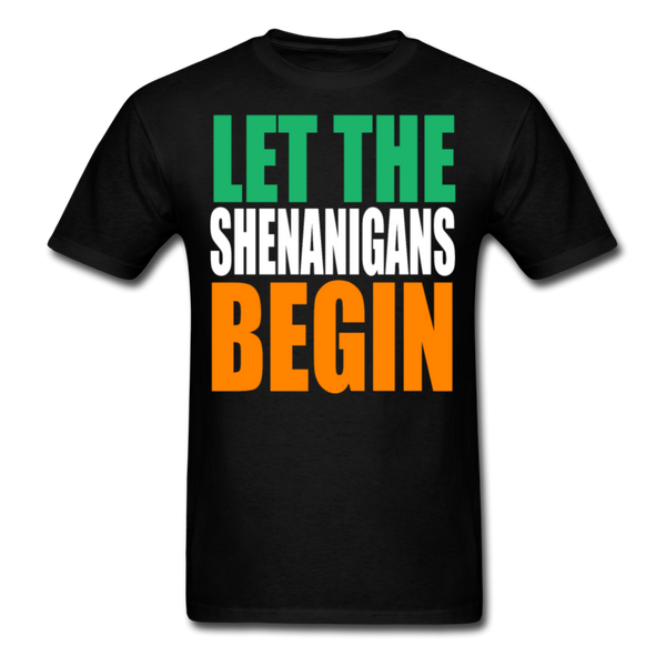 Let The Shenanigans Begin Men's T-Shirt - black