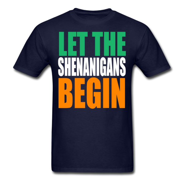 Let The Shenanigans Begin Men's T-Shirt - navy