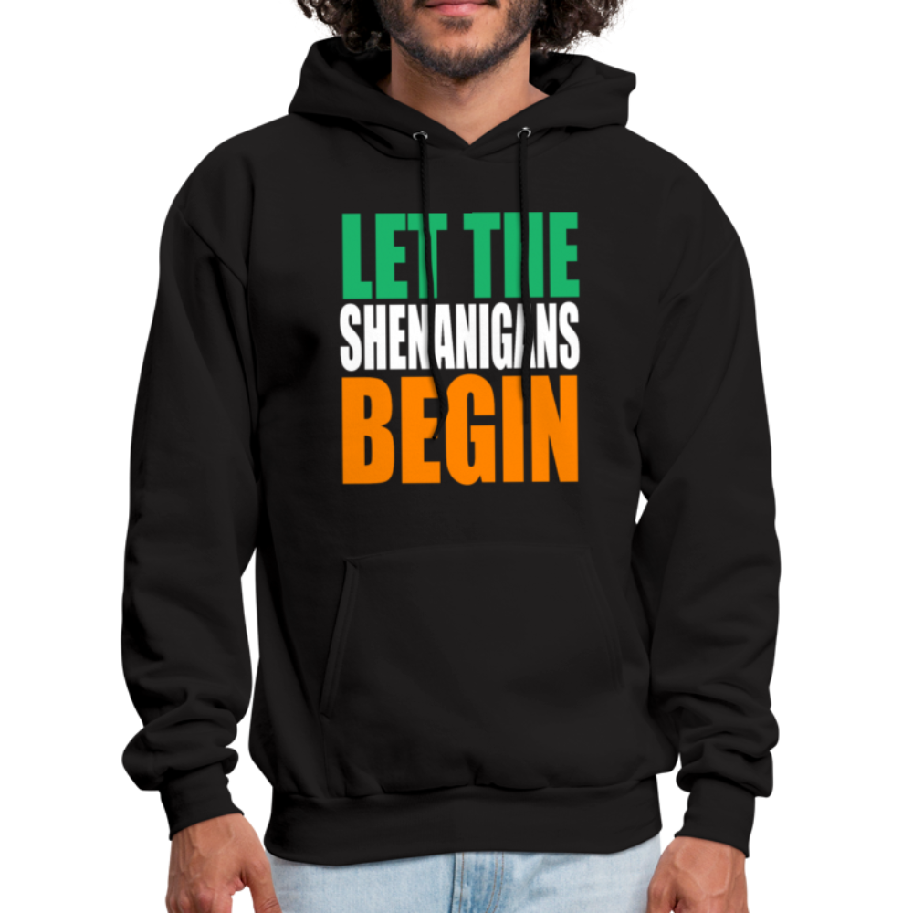 Let The Shenanigans Begin Men's Hoodie - black