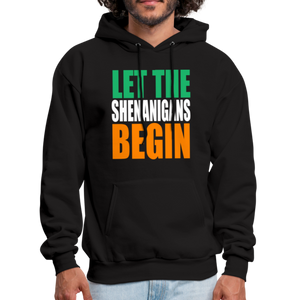 Let The Shenanigans Begin Men's Hoodie - black