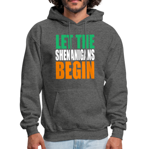 Let The Shenanigans Begin Men's Hoodie - charcoal gray