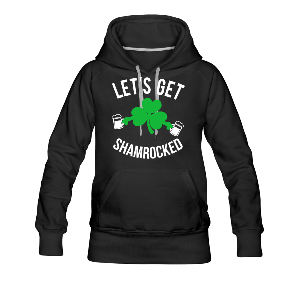 Let's Get Shamrocked Women’s Premium Hoodie - black