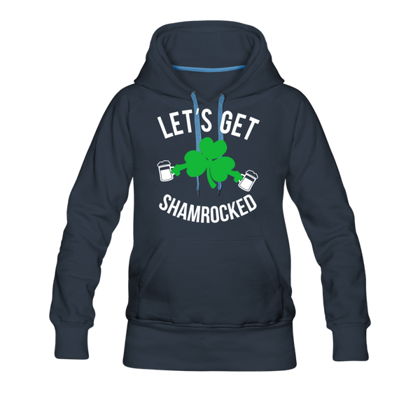 Let's Get Shamrocked Women’s Premium Hoodie - navy