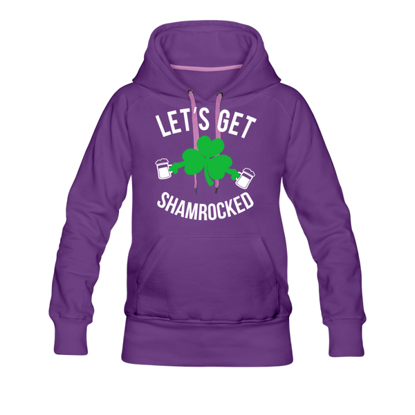 Let's Get Shamrocked Women’s Premium Hoodie - purple