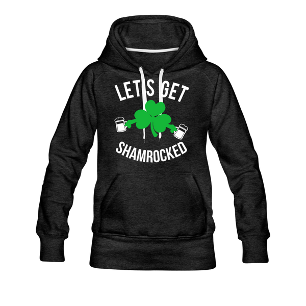 Let's Get Shamrocked Women’s Premium Hoodie - charcoal gray